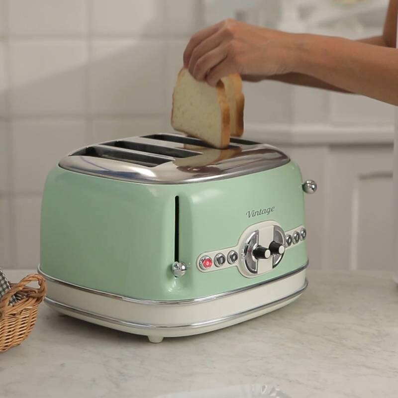 Ariete Vintage İki Hazneli Ekmek Kızartma Makinesi yeşil - 2