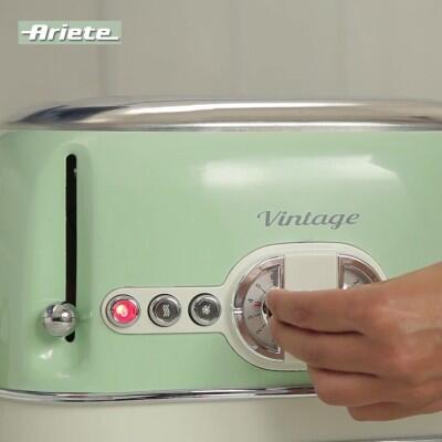 Ariete Vintage İki Hazneli Ekmek Kızartma Makinesi yeşil - 3
