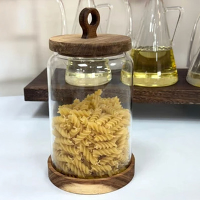 Arow Nora Akasya Kapaklı Cam Kavanoz 1850 ml - 1
