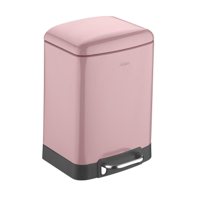 Aryıldız 30286 Basmalı Çöp Kovası 6 Litre Pudra - ARYILDIZ