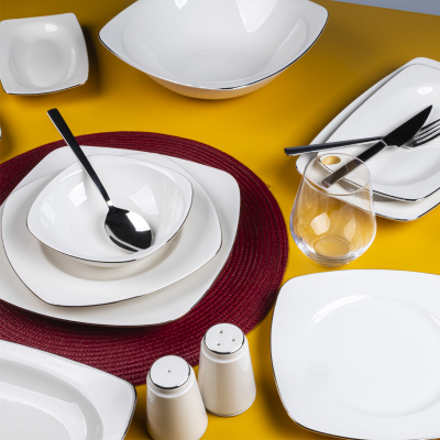Aryıldız Allure Platin 56 Parça 12 Kişilik Yemek Takımı - ARYILDIZ