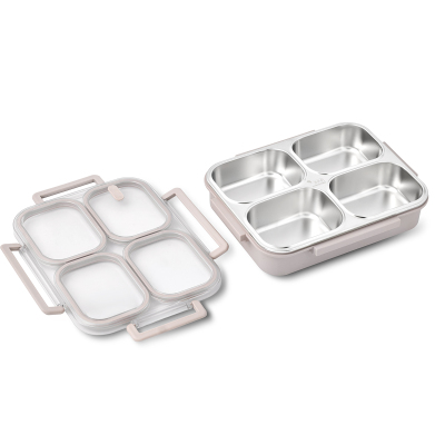 Aryıldız Bento Lunch Box 4 Bölmeli Beige - 5