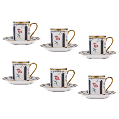 Aryıldız Best 12 Parça 6 Kişilik Kahve Fincan Takımı Siyah 90 ml - 4