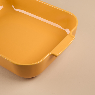 Aryıldız Elissa Dikdörtgen Fırın Kabı Sarı 41 cm - 4