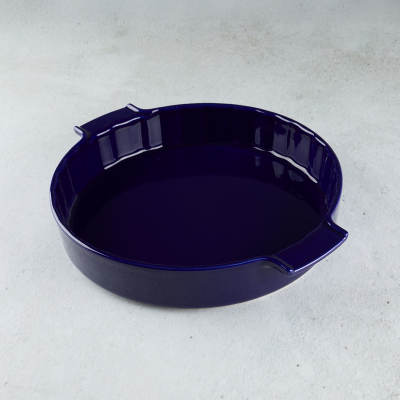 Aryıldız Elissa Rölyefli Yuvarlak Fırın Kabı Kobalt 32.5 cm - 5