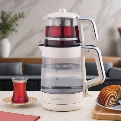 Aryıldız Glow Çay Makinesi Krem - 1