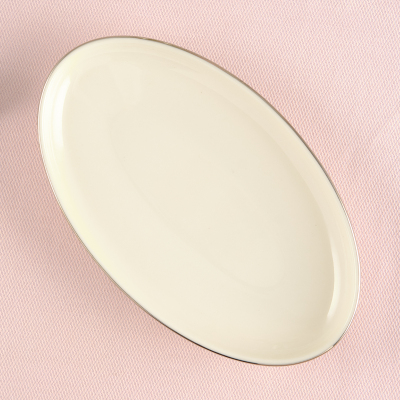 Aryıldız Hazel Platin Kayık Tabak 20 cm - 2
