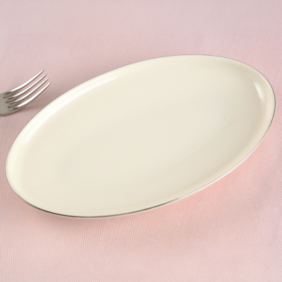 Aryıldız Hazel Platin Kayık Tabak 25 cm - 2