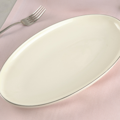 Aryıldız Hazel Platin Kayık Tabak 30 cm - 3