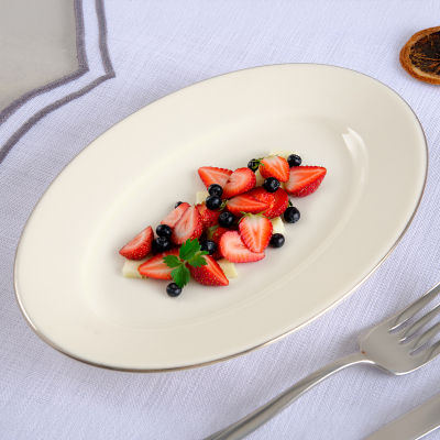 Aryıldız Hera Platin Kayık Tabak 20 cm - 1