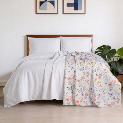 Aryıldız Home Butterfly %100 Pamuk Çift Kişilik Pike 200X220 cm - ARYILDIZ HOME