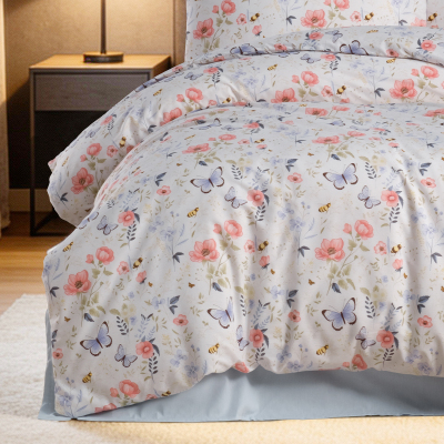 Aryıldız Home Butterfly %100 Pamuk Tek Kişilik Nevresim Takımı - 4