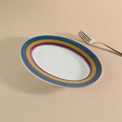 Aryıldız Marvia Kayık Tabak Mavi 25 cm - 4