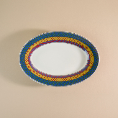 Aryıldız Marvia Kayık Tabak Mavi 25 cm - 5