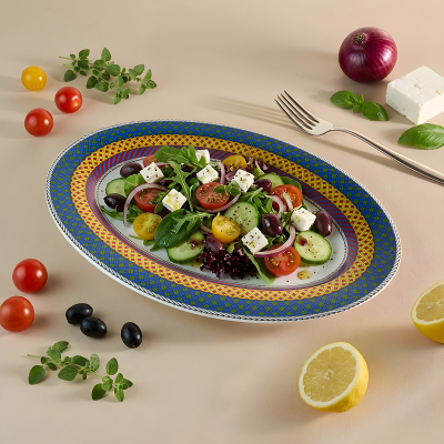 Aryıldız Marvia Kayık Tabak Mavi 30 cm - 1