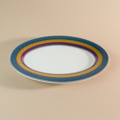 Aryıldız Marvia Kayık Tabak Mavi 30 cm - 2