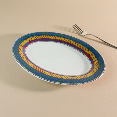 Aryıldız Marvia Kayık Tabak Mavi 30 cm - 3
