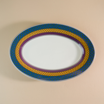 Aryıldız Marvia Kayık Tabak Mavi 30 cm - 4
