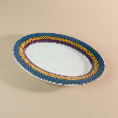 Aryıldız Marvia Kayık Tabak Mavi 30 cm - 5