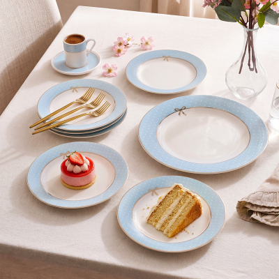 Aryıldız Nila 7 Parça 6 Kişilik Pasta Takımı Mavi - ARYILDIZ