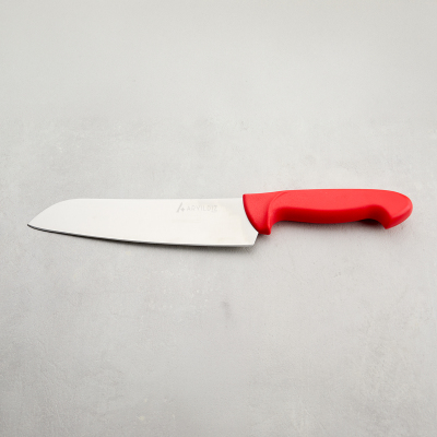 Aryıldız Noka Santoku Bıçağı Kırmızı 19 cm - 5