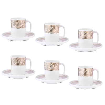 Aryıldız Nova 12 Parça 6 Kişilik Kahve Fincan Takımı Yeşil 90 ml - 6
