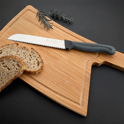 Aryıldız Plurex Dişli Ekmek Bıçağı Antrasit 19 cm - ARYILDIZ