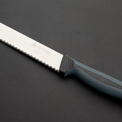 Aryıldız Plurex Dişli Ekmek Bıçağı Antrasit 19 cm - 3