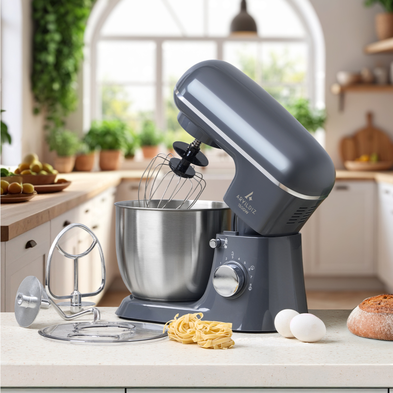 Aryıldız Power Chef Stand Mikser Antrasit | Gallery Crystal