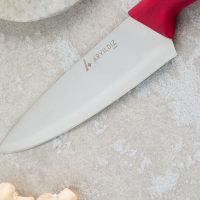 Aryıldız Primo Şef Bıçağı Bordo 19 cm - 3