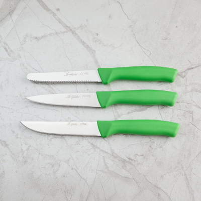 Aryıldız Rexa 3 Parça Sebze Bıçak Seti Yeşil 10 cm - 3