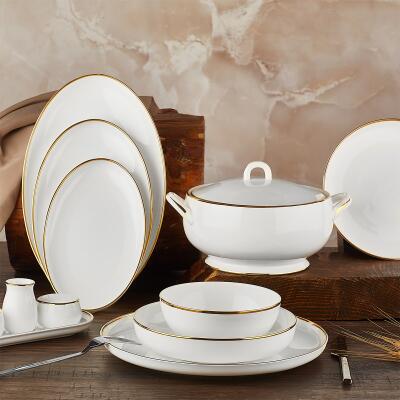 Aryıldız Royal Queen Topkapı 63 Parça 12 Kişilik Yemek Takımı Gold - ARYILDIZ