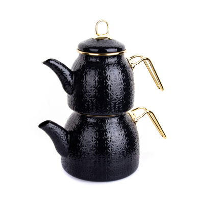 Bambum Crystal Selection Yıldız Emaye Çaydanlık Gri - BAMBUM