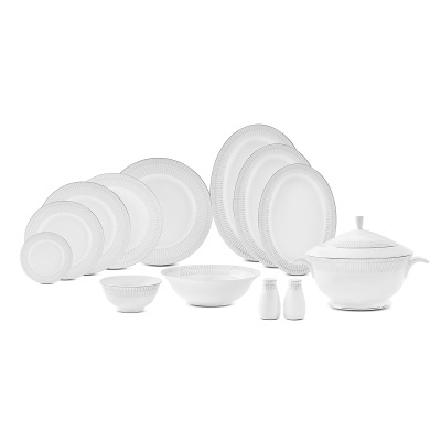 Evaliza Charm Platin 60 Parça 12 Kişilik Yemek Takımı - 5
