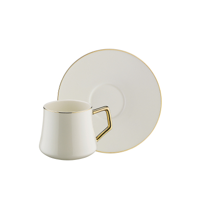 Evaliza Hanedan Gold Double Kahve Fincan Takımı 6 Kişilik 12 Parça 130 ml - 2