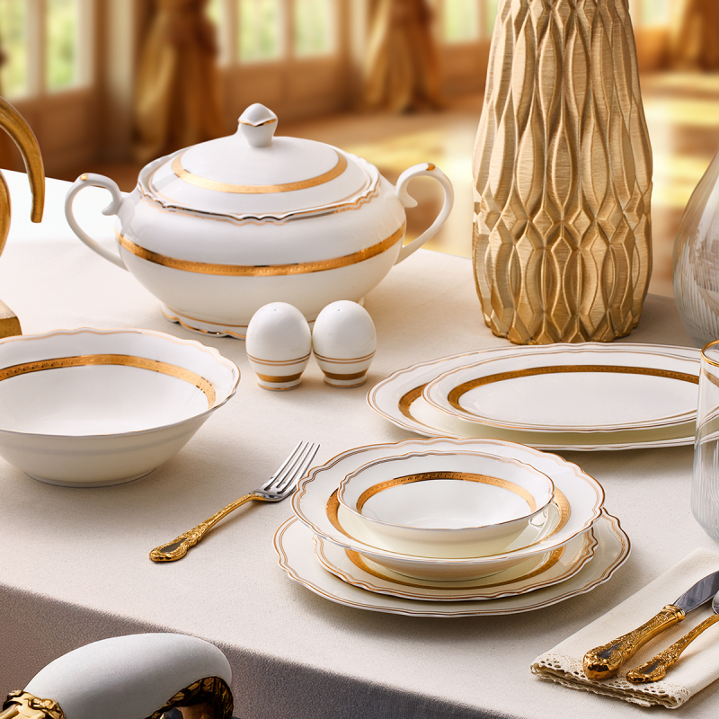 Evaliza Lumiere 60 Parça 12 Kişilik Yemek Takımı | Gallery Crystal
