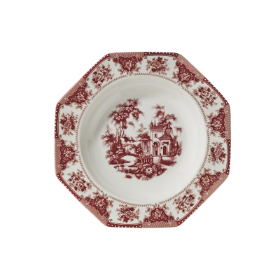 Evaliza Voila Çukur Tabak Kırmızı 22 cm - 2