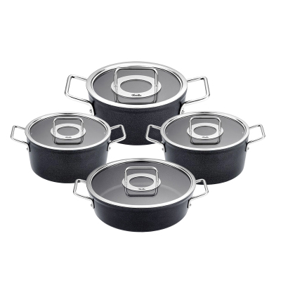 Fissler Adamant 8 Parça Cam Kapak Tencere Seti - FISSLER