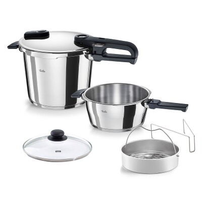 Fissler Vitaquick Edition 6+3,5 Litre Düdüklü Tencere + Pure Collection Tencere ve Tava Seti - 2
