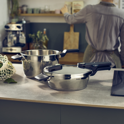Fissler Vitaquick Elemental Düdüklü Tencere 4,5+2,5 Litre - 1