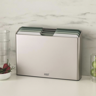 Joseph Joseph Folio Steel Sage 4 Parça Büyük Kesme Tahtası Seti - 1