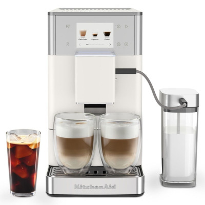 KitchenAid Tam Otomatik Buzlu Kahve Özellikli Espresso Makinesi KF4 Porcelain White - 1