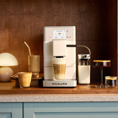 KitchenAid Tam Otomatik Buzlu Kahve Özellikli Espresso Makinesi KF4 Porcelain White - 2