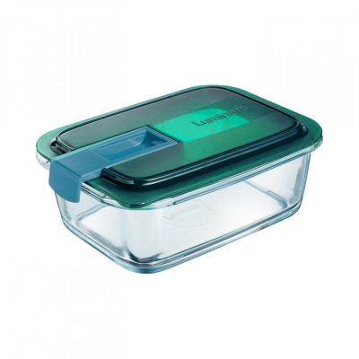 Luminarc Temp Easy Box Rect 82+Lid Lagon - LUMINARC