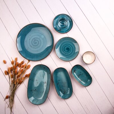 Marianna Azur 36 Parça Kahvaltı Takımı Turkuaz - MARIANNA