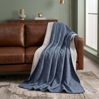 Maxstyle Blau Tek Kişilik Battaniye Denim 150x200 cm - MAXSTYLE