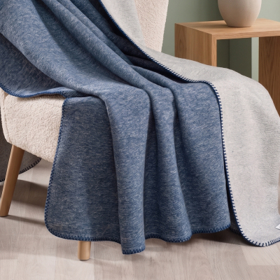Maxstyle Blau Tek Kişilik Battaniye Denim 150x200 cm - 4