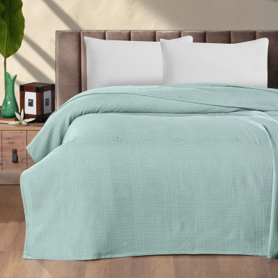 Maxstyle Çift Kişilik %100 Pamuk Pike Çağla 200x220 cm - MAXSTYLE