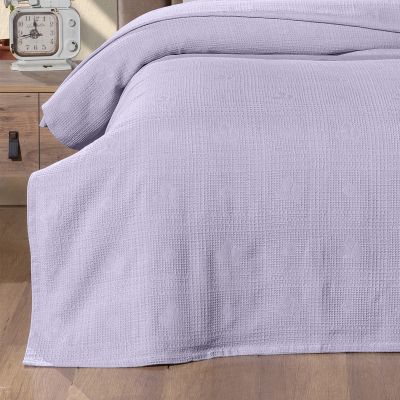 Maxstyle Çift Kişilik %100 Pamuk Pike Lila 200x220 cm - 3