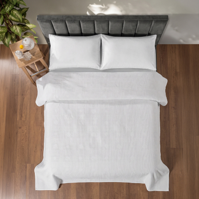 Maxstyle Çift Kişilik %100 Pamuk Pike Vanilya 200x220 cm - 2